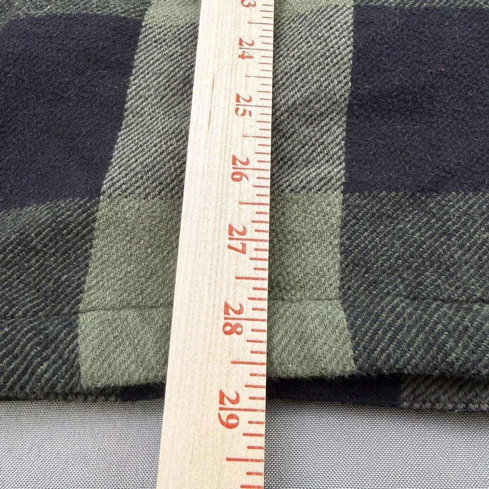 Lucky Brand NWT Shacket‎ Womens XL Green Black Plaid Flannel Oversized Pockets